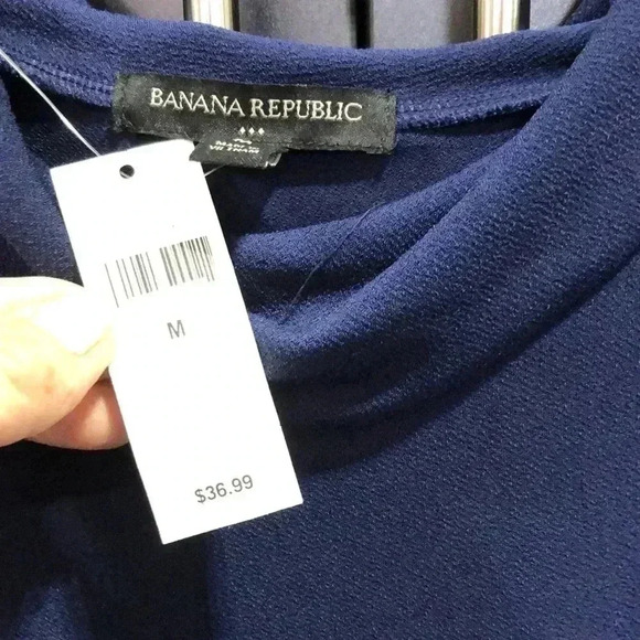 Banana Republic sleeveless high drape neck w/button detail, tunic - Picture 5 of 8